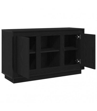 vidaXL Sideboard Black Oak 102 x 35 x 60 cm Engineered Wood
