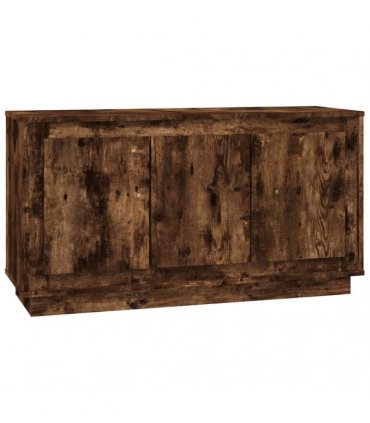 vidaXL Sideboard Smoked Oak 102x35x55 cm Engineered Wood