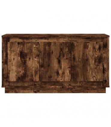vidaXL Sideboard Smoked Oak 102x35x55 cm Engineered Wood