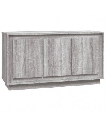 vidaXL Sideboard Grey Sonoma 102x35x55 cm Engineered Wood