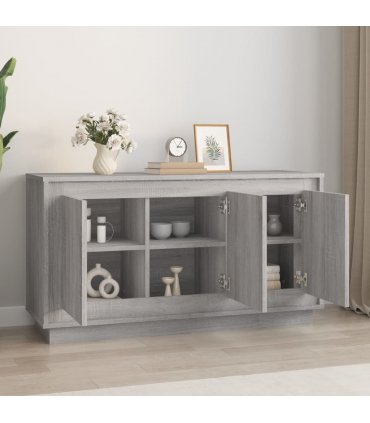 vidaXL Sideboard Grey Sonoma 102x35x55 cm Engineered Wood