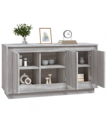 vidaXL Sideboard Grey Sonoma 102x35x55 cm Engineered Wood