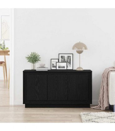 vidaXL Sideboard Black Oak 102 x 35 x 55 cm Engineered Wood