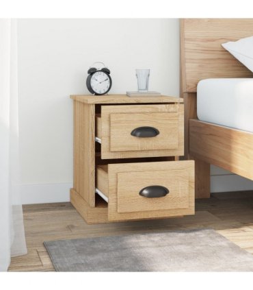 vidaXL Bedside Cabinet Sonoma Oak 39x39x47.5 cm Engineered Wood
