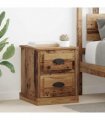 vidaXL Bedside Cabinet Old Wood 39 x 39 x 47.5 cm Engineered Wood