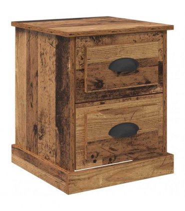 vidaXL Bedside Cabinet Old Wood 39 x 39 x 47.5 cm Engineered Wood
