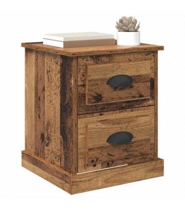 vidaXL Bedside Cabinet Old Wood 39 x 39 x 47.5 cm Engineered Wood