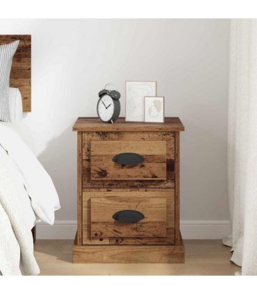 vidaXL Bedside Cabinet Old Wood 39 x 39 x 47.5 cm Engineered Wood