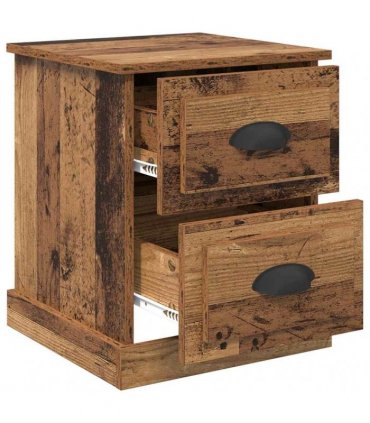 vidaXL Bedside Cabinet Old Wood 39 x 39 x 47.5 cm Engineered Wood