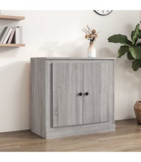 vidaXL Sideboard Grey Sonoma 70x35.5x67.5 cm Engineered Wood