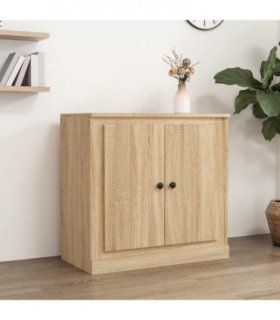 vidaXL Sideboard Sonoma Oak 70x35.5x67.5 cm Engineered Wood