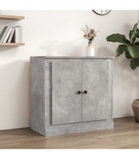 vidaXL Sideboard Concrete Grey 70x35.5x67.5 cm Engineered Wood
