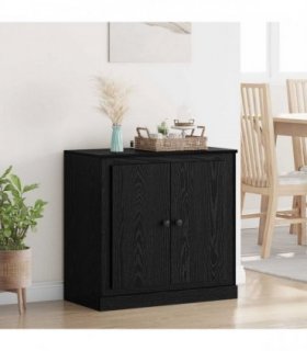 vidaXL Sideboard Black Oak 70 x 35.5 x 67.5 cm Engineered Wood