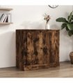 vidaXL Sideboard Smoked Oak 70x35.5x67.5 cm Engineered Wood