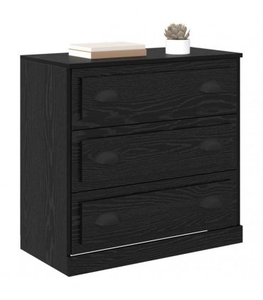 vidaXL Sideboard Black Oak 70 x 35.5 x 67.5 cm Engineered Wood — V0672039019