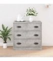 vidaXL Sideboard | Concrete Grey | Engineered wood | 70 cm x 35.5 cm x 67.5 cm