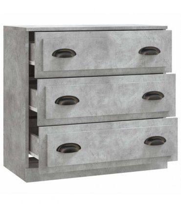 vidaXL Sideboard | Concrete Grey | Engineered wood | 70 cm x 35.5 cm x 67.5 cm