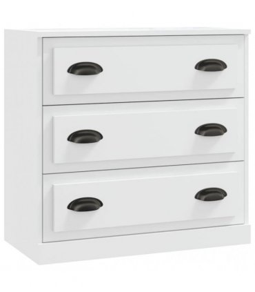 vidaXL Sideboard | White | Engineered wood, metal | Small | Sideboard