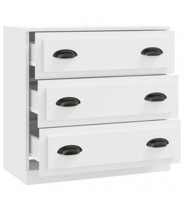 vidaXL Sideboard | White | Engineered wood, metal | Small | Sideboard