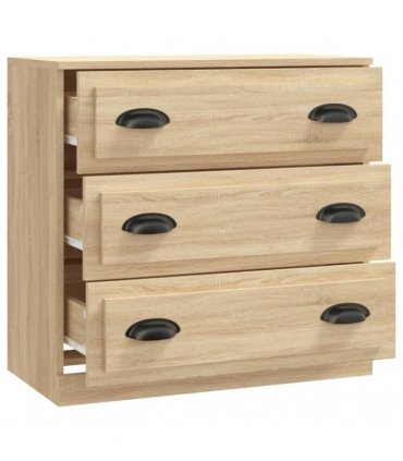 vidaXL Sideboard Sonoma Oak 70x35.5x67.5 cm Engineered Wood — V0672039024