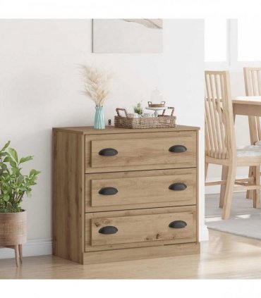 vidaXL Sideboard Artisan Oak 70 x 35.5 x 67.5 cm Engineered Wood