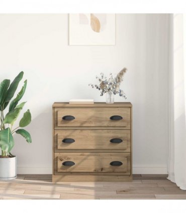 vidaXL Sideboard Artisan Oak 70 x 35.5 x 67.5 cm Engineered Wood