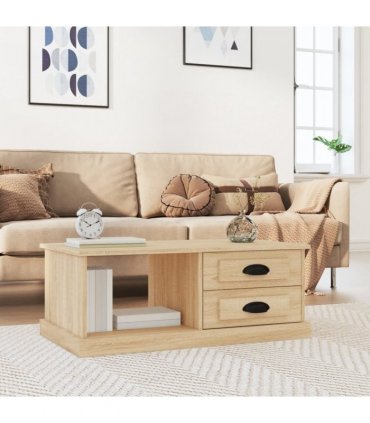 vidaXL Coffee Table Sonoma Oak 90x50x35 cm Engineered Wood
