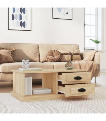 vidaXL Coffee Table Sonoma Oak 90x50x35 cm Engineered Wood