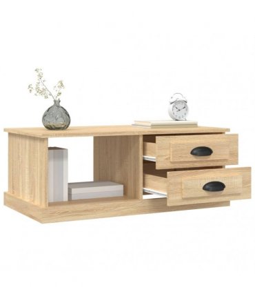 vidaXL Coffee Table Sonoma Oak 90x50x35 cm Engineered Wood