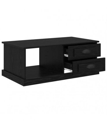 vidaXL Coffee Table Black Oak 90 x 50 x 35 cm Engineered Wood — V0672039034