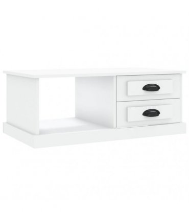 vidaXL Coffee Table White 90x50x35 cm Engineered Wood