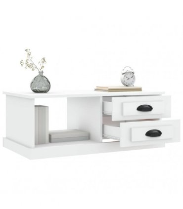 vidaXL Coffee Table White 90x50x35 cm Engineered Wood