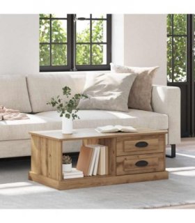 vidaXL Coffee Table Artisan Oak 90 x 50 x 35 cm Engineered Wood — V0672039042