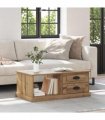 vidaXL Coffee Table Artisan Oak 90 x 50 x 35 cm Engineered Wood — V0672039042