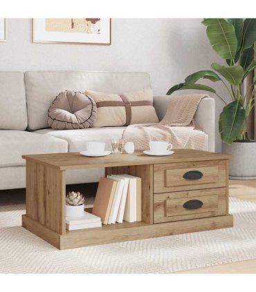 vidaXL Coffee Table Artisan Oak 90 x 50 x 35 cm Engineered Wood — V0672039042
