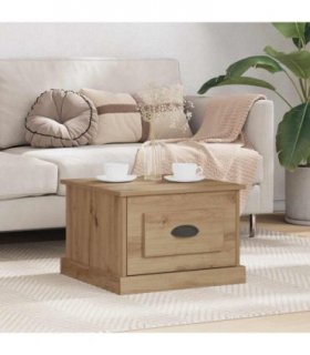 vidaXL Coffee Table Artisan Oak 50 x 50 x 35 cm Engineered Wood — V0672039045
