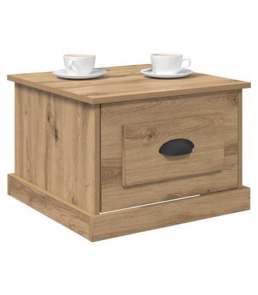 vidaXL Coffee Table Artisan Oak 50 x 50 x 35 cm Engineered Wood — V0672039045