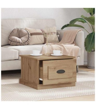 vidaXL Coffee Table Artisan Oak 50 x 50 x 35 cm Engineered Wood — V0672039045