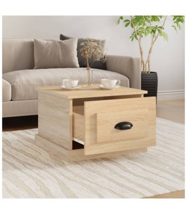vidaXL Coffee Table Sonoma Oak 50x50x35 cm Engineered Wood