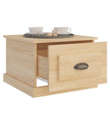 vidaXL Coffee Table Sonoma Oak 50x50x35 cm Engineered Wood