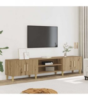 vidaXL TV Cabinet Artisan Oak 180x31.5x40 cm Engineered Wood