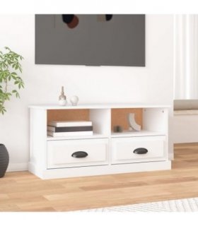 vidaXL TV Cabinet White 93x35.5x45 cm Engineered Wood