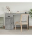 vidaXL Desk with Drawer Grey Sonoma 115x50x75 cm Engineered Wood