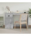 vidaXL Desk with Drawer Concrete Grey 115x50x75 cm Engineered Wood