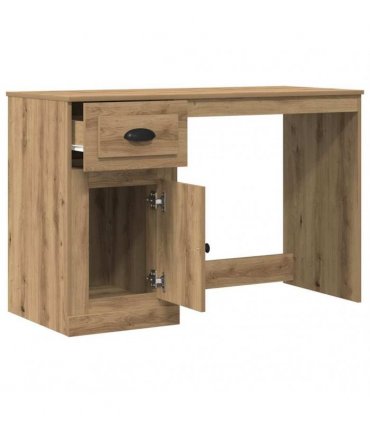 vidaXL Desk with Drawer Artisan Oak 50 x 115 x 75 cm Engineered Wood