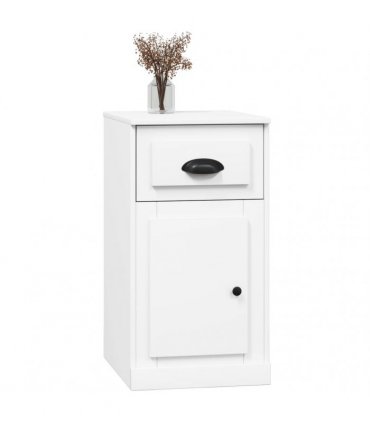 vidaXL Side Cabinet with Drawer White 40x50x75 cm Engineered Wood