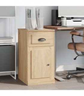 vidaXL Side Cabinet with Drawer Sonoma Oak 40x50x75 cm Engineered Wood