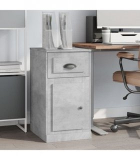 vidaXL Side Cabinet with Drawer Concrete Grey 40x50x75 cm Engineered Wood
