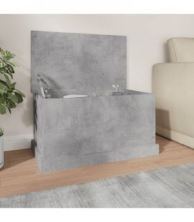 vidaXL Storage Box Concrete Grey 70x40x38 cm Engineered Wood