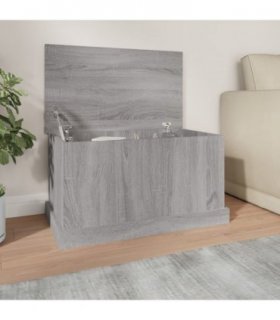 vidaXL Storage Box Grey Sonoma 70x40x38 cm Engineered Wood